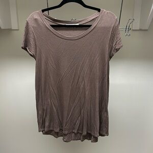 Brown short sleeve shirt